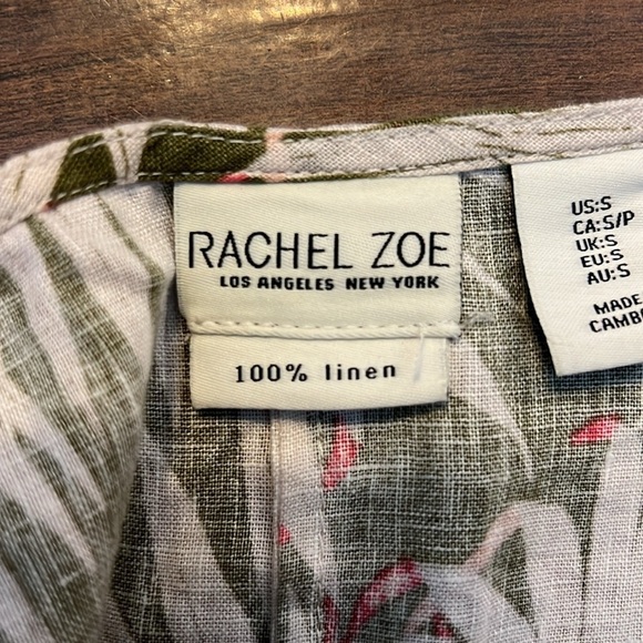 Rachel Zoe Linen Midi Dress with Pockets, Sz. S. - Picture 7 of 13